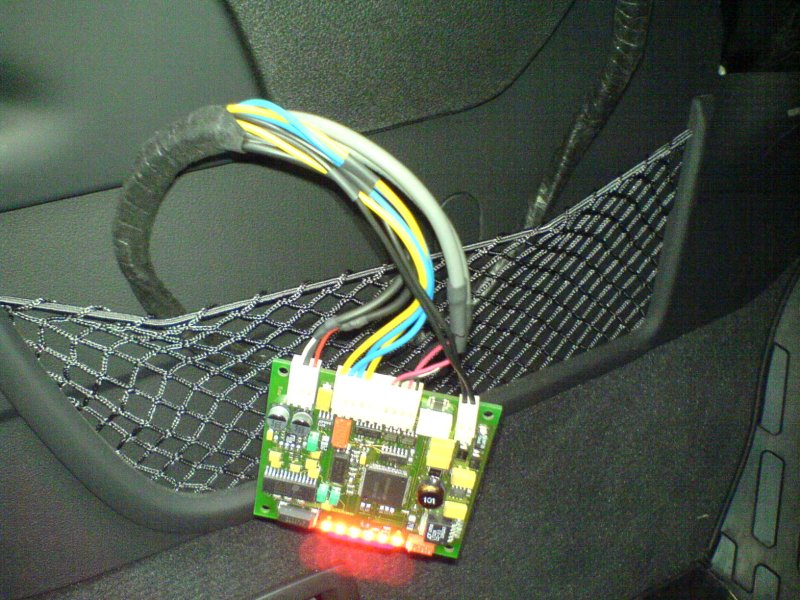 Im Auto ohne Gehäuse